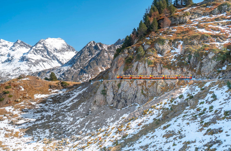 Train d'Artouste en hiver ©Régie d'Artouste TC