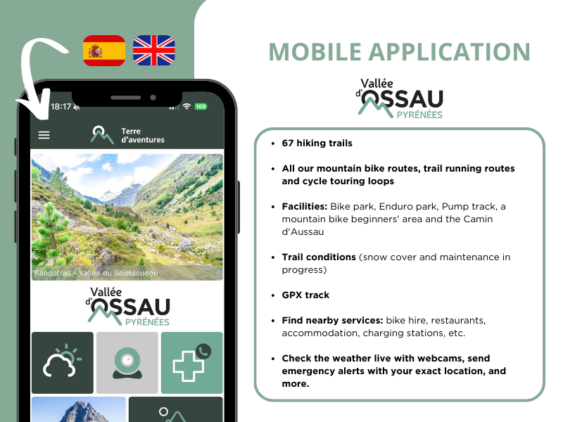 Visual application Vallée d'Ossau Pyrénées