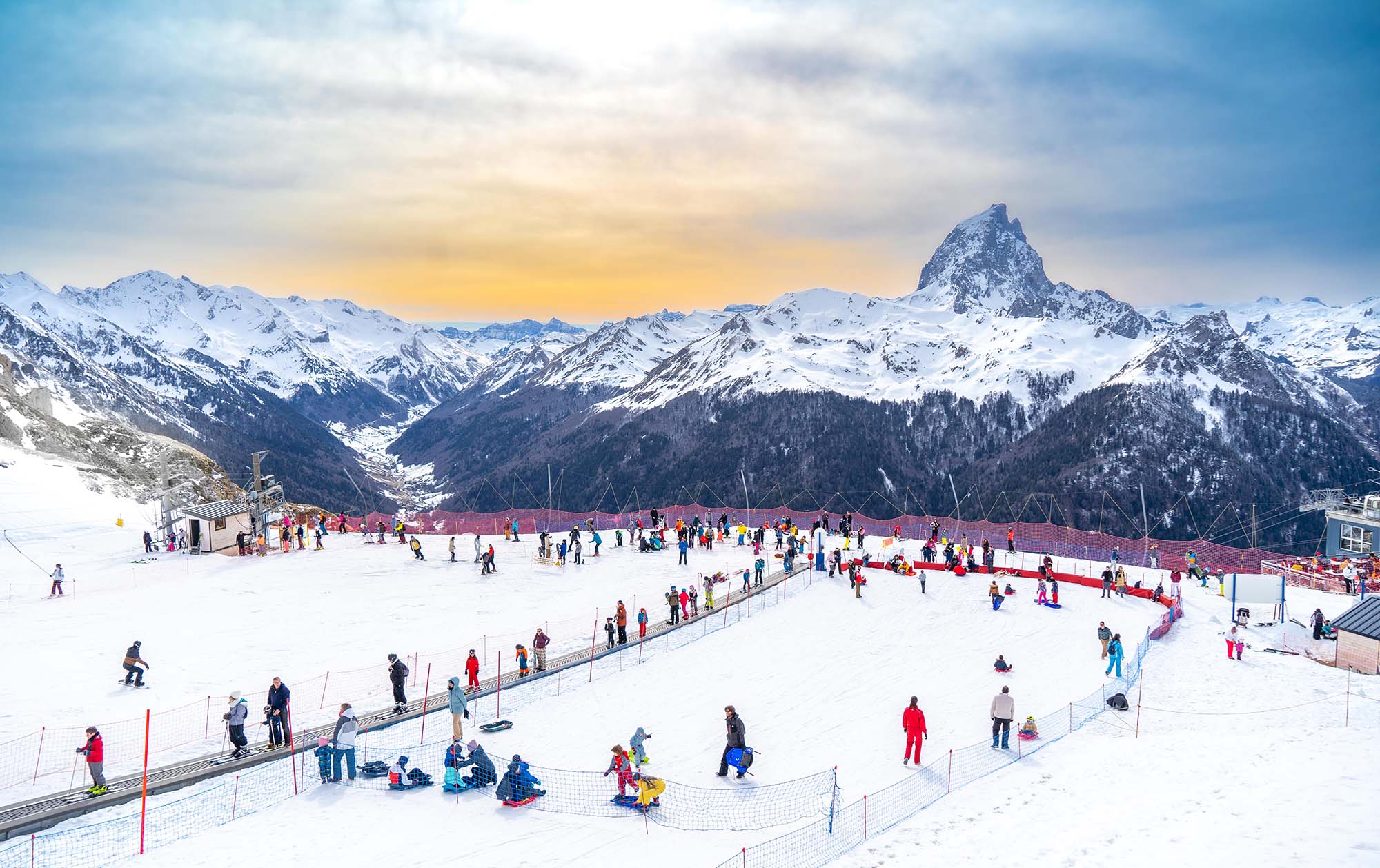 La base de la estación de Artouste en invierno  - &copy; Régie d'Artouste
