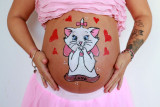 lettres damour photo belly painting