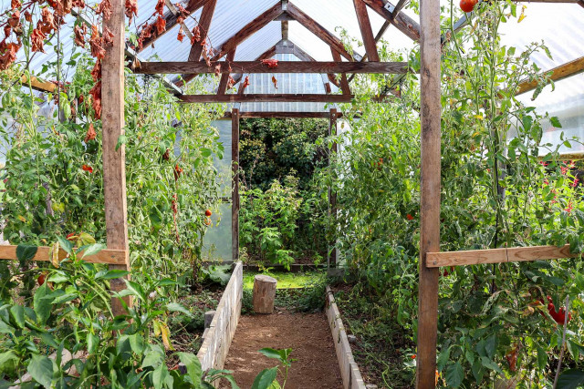 Greenhouse at the Assat Conservatory Garden and Orchard 