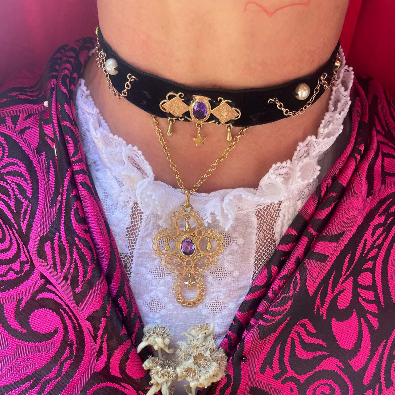 Collier du costume des fêtes traditionnelles de Laruns 