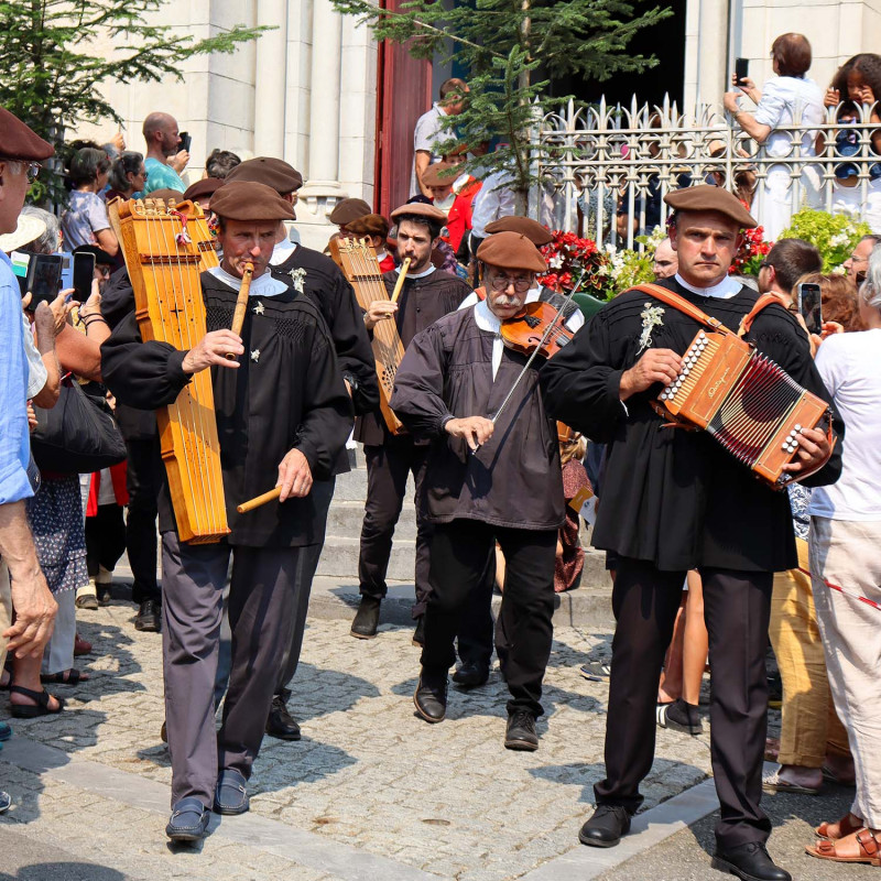 Musiciens pendant les fêtes traditionnelles de Laruns 