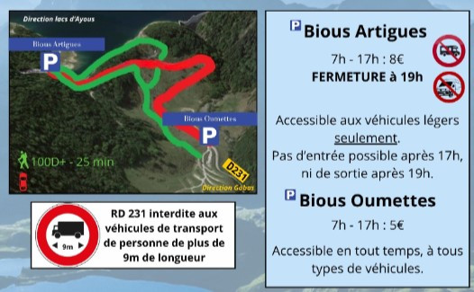 parking bious - © Mairie de Laruns parking bious