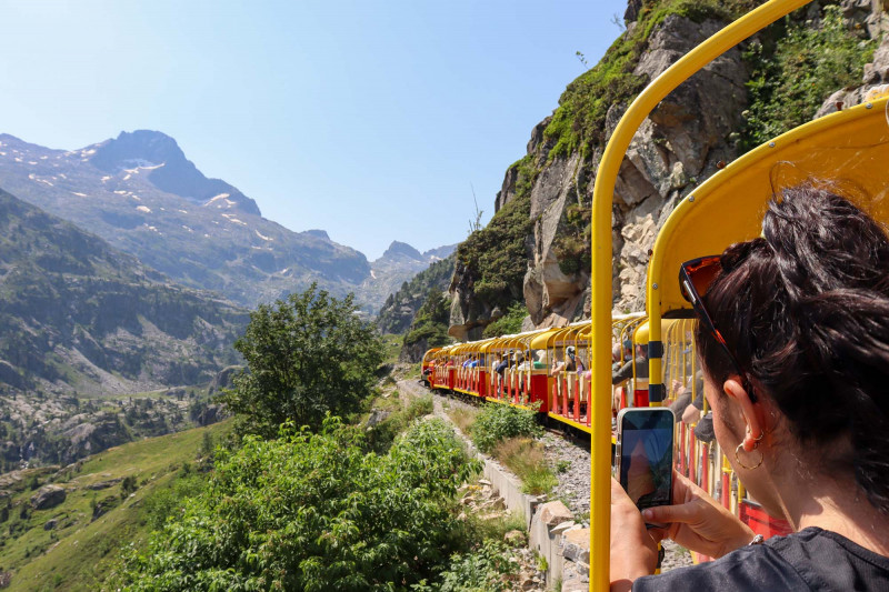 À bord du Train d'Artouste