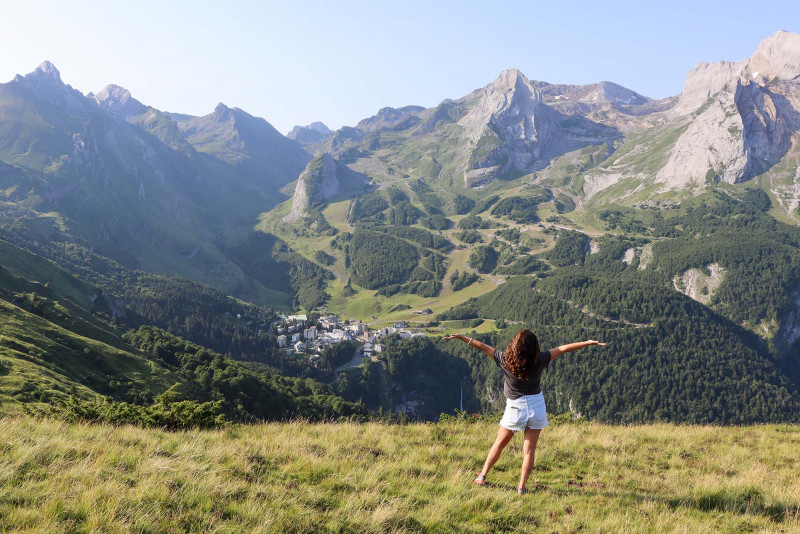 View of Gourette from the Col d'Aubisque