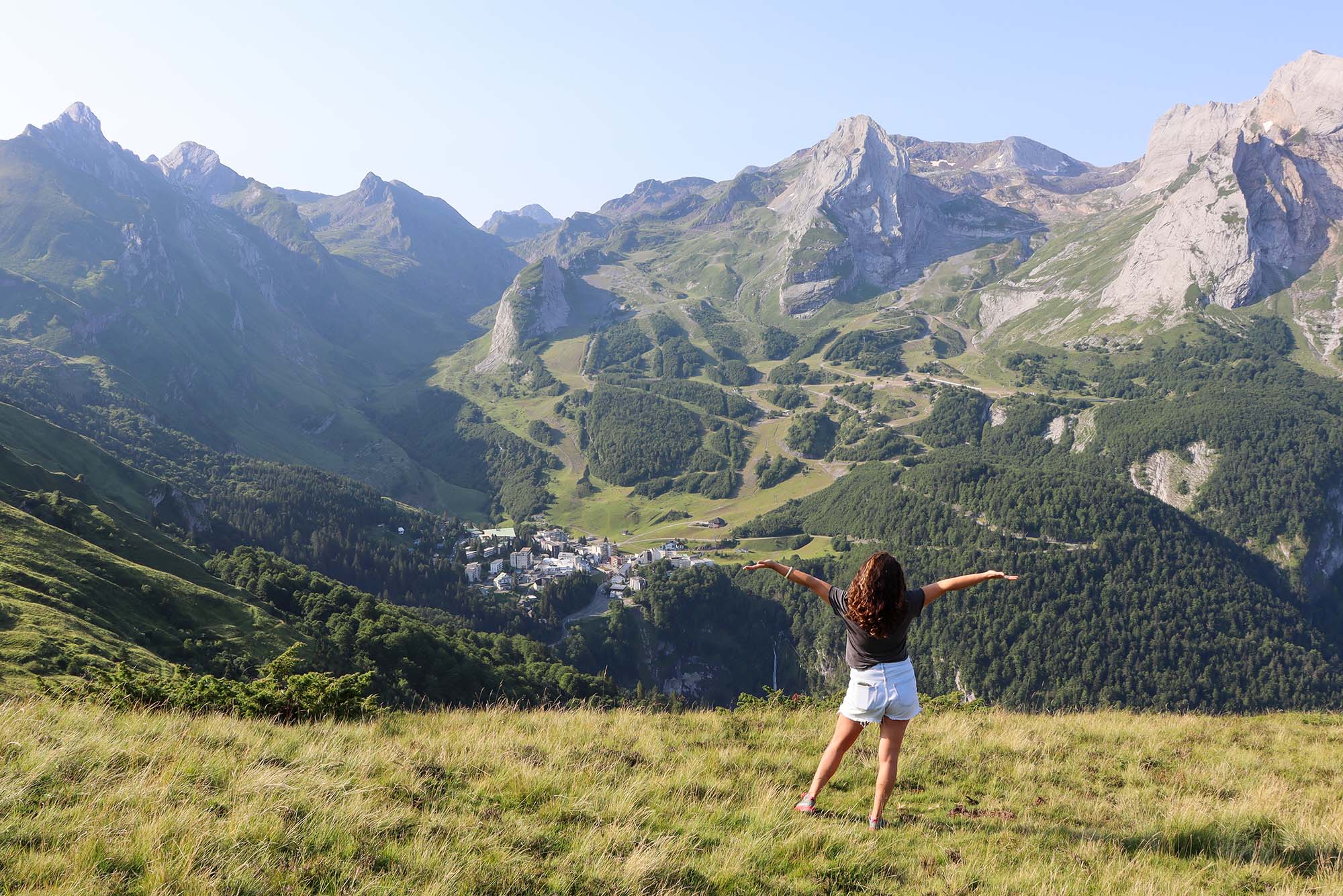 View of Gourette from the Col d'Aubisque - &copy; OTVO