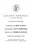 Expo trois regards sur la matière