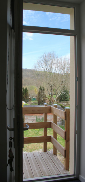 Vue depuis la porte d'entrée