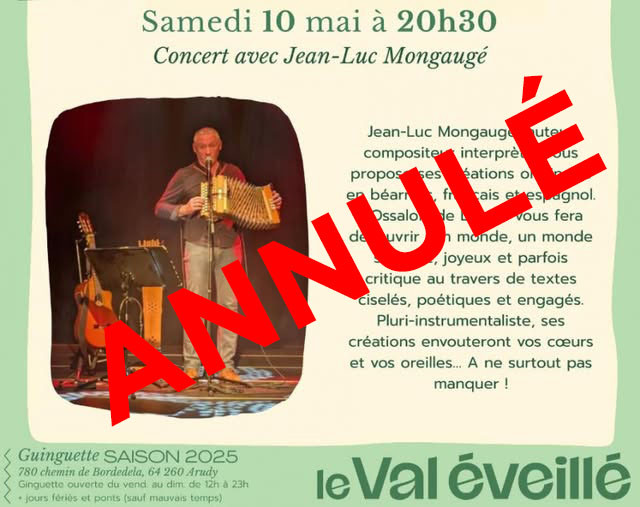 Concert Jean Luc Mongaugé