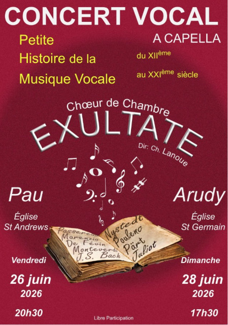 Concert de chambre exultate