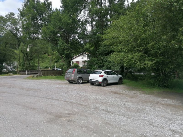 Arrivée au parking