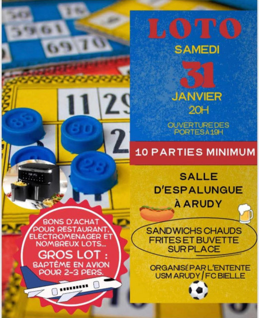 LOTO - Entente USM Arudy - FC Bielle