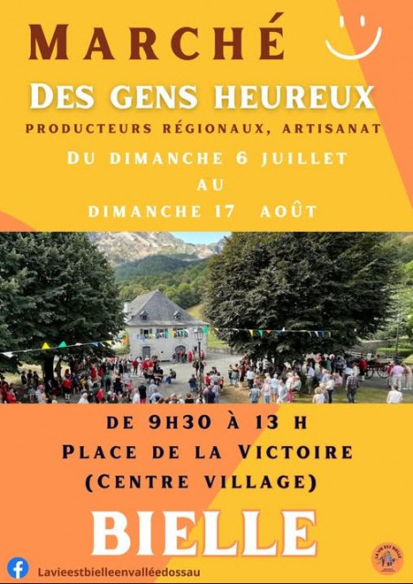 Marché des gens heureux