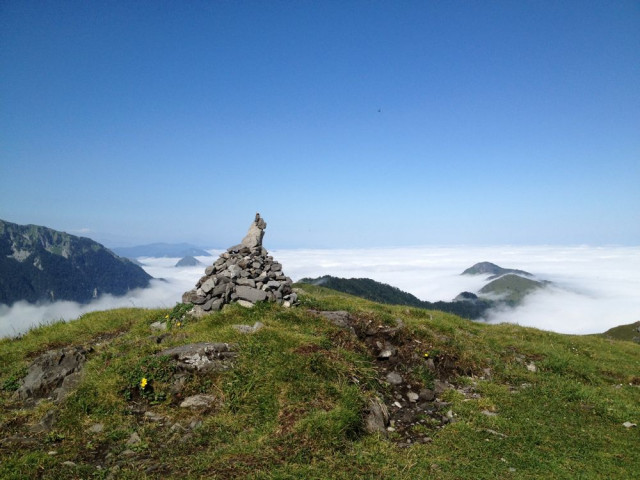 Mer de nuage au sommet