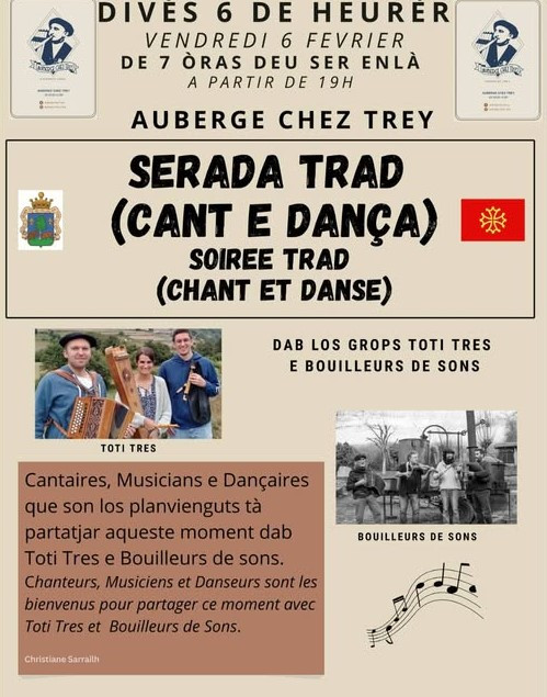 Soirée trad auberge chez Trey