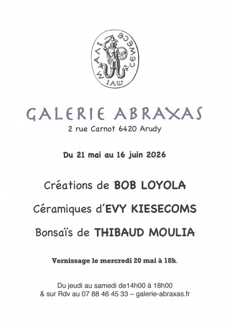 Expo trois regards sur la matière