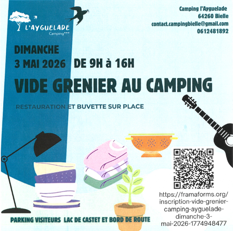 Vide grenier Camping Ayguelade
