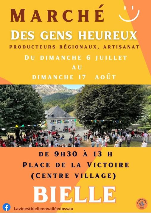 Marché des gens heureux