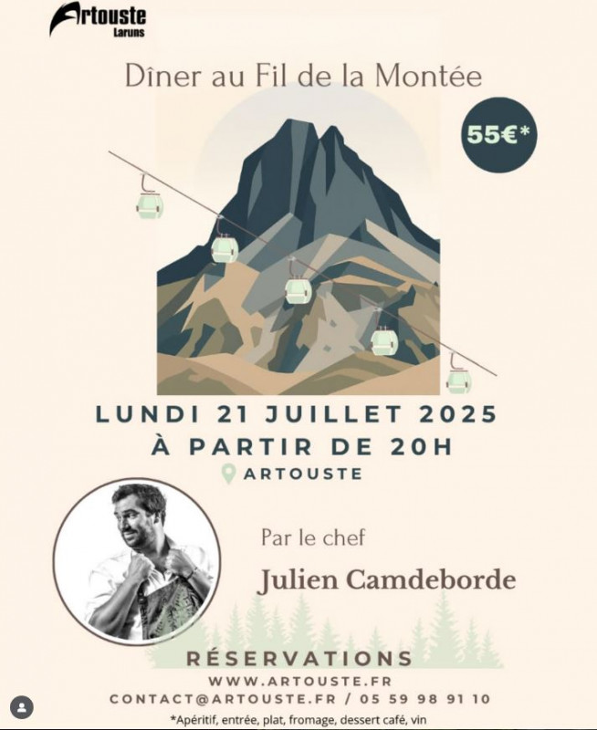 Diner au fil de la montée